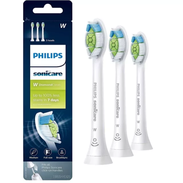 Cabezales de cepillo de dientes de repuesto limpios Philips Sonicare Diamond HX6063/65