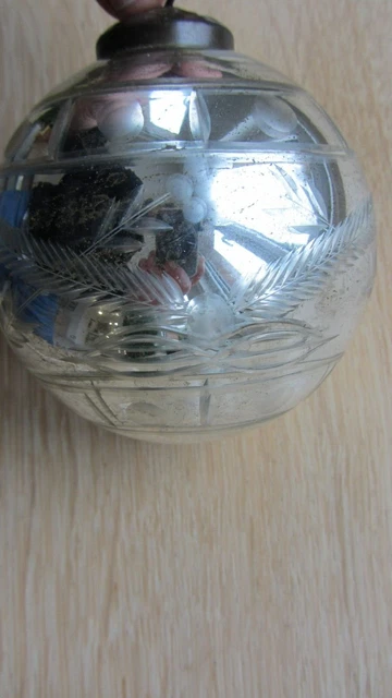 Boule De Noël Football Américain BRUBAKER - Verre Soufflé Peint à La Main 9 Cm, Décoration Sport Pour Sapin