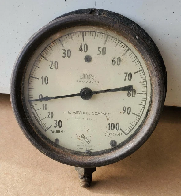 Vintage Ashcroft Steam Pressure Gauge FOR SALE! PicClick UK