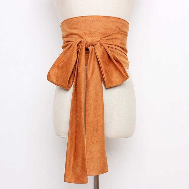 Ceinture Large GERARD DAREL En Daim Beige - Taille 90 Cm - Occasion - Fabriquée En France