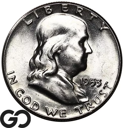 1953 Franklin Half Dollar, Gem BU++