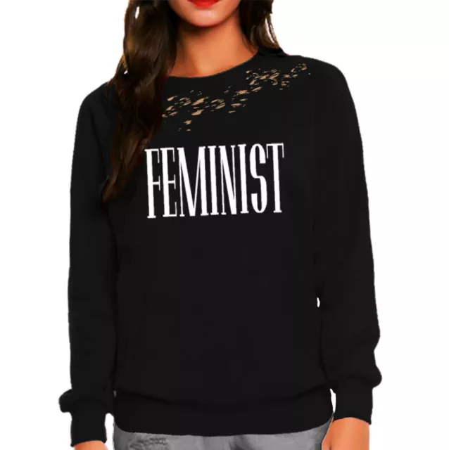 Sweat-shirt Féministe USA Femme Poids Lourd Sweat-shirt 3