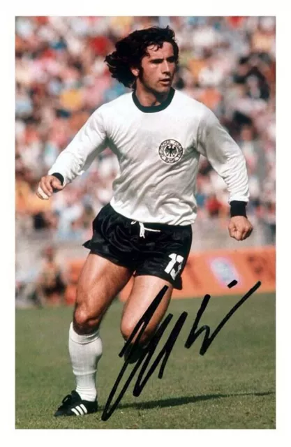 Gerd Muller - West Germany Autograph Signed Photo Poster