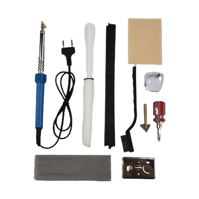 Fer à Souder électrique 50W - Pointe Plate - Pour Réparation Pare-chocs Voiture, Cuir, Plastique - Prise EU