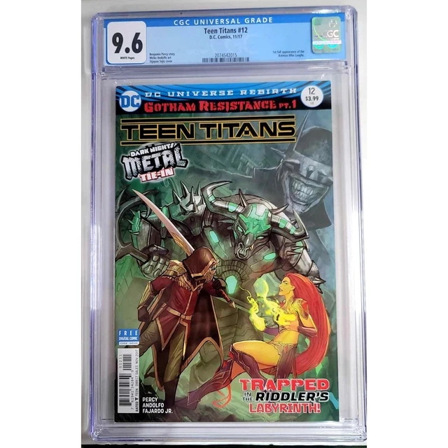 Cgc 9.6 Teen Titans 12 1St App Batman Who Laughs Dc Comics Key