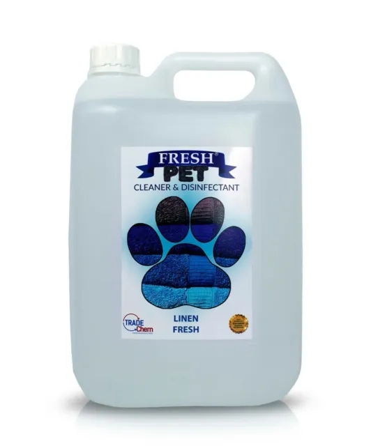 Pet Kennel Dog Disinfectant Fresh Cleaner Animal PREFILL 5L FRESH LINEN