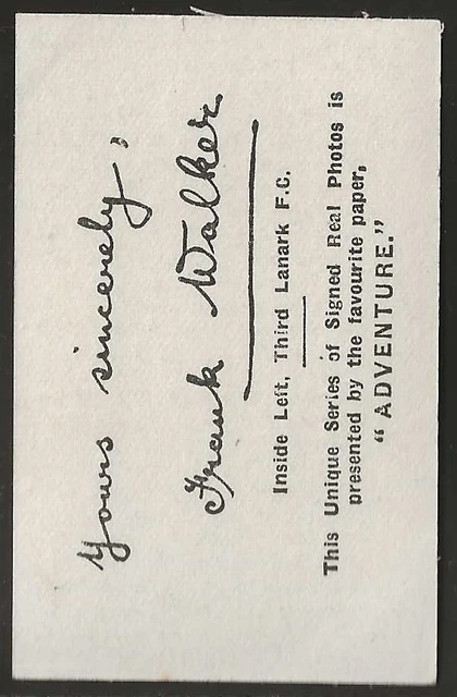 Thomson (Dc) - Fussball Signierte Echte Fotos (Schottisch Mf14) 1923 - Dritter Lanark 2
