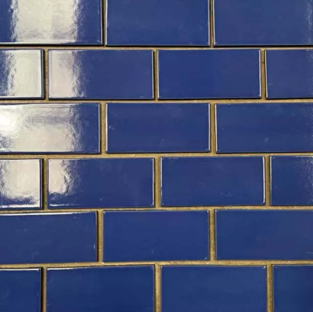 Tile Royal Blue Bathroom 3x6* Subway Shower Wall Ceramic C#275 200 sqft