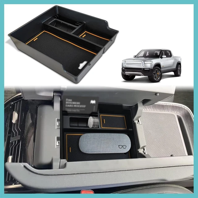 for Rivian R1T & Rivian R1S Accessories Center Console Organizer Tray Armrest St