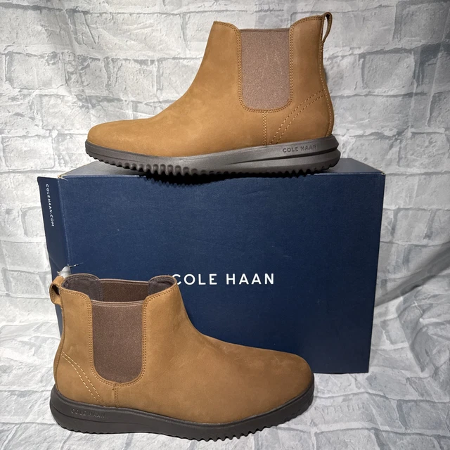 Stivali Chelsea Cole Haan Grand Plus Uomo Taglia 11 - Pelle Nabuk Lombarda/Java
