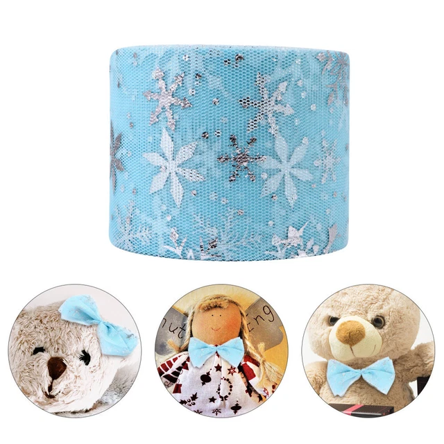 3 Sets Schneeflocke Tüll Stoff Breite Tüll Rollen Weihnachten Tüll Rolle 9