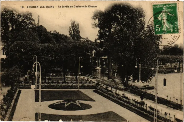 CPA ENGHIEN-les-BAINS - Le Jardin du Casino et le Kiosque (380663)