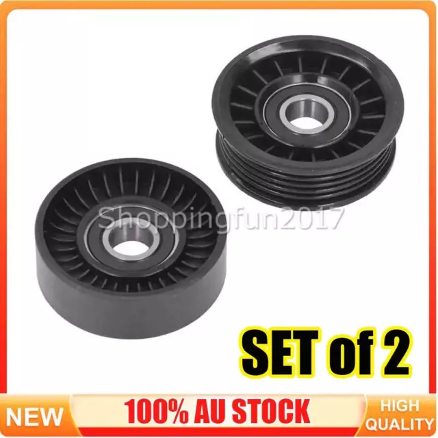 2x Drive Belt Idler Pulley For Holden Commodore Caprice Statesman VS VT VX VY V6