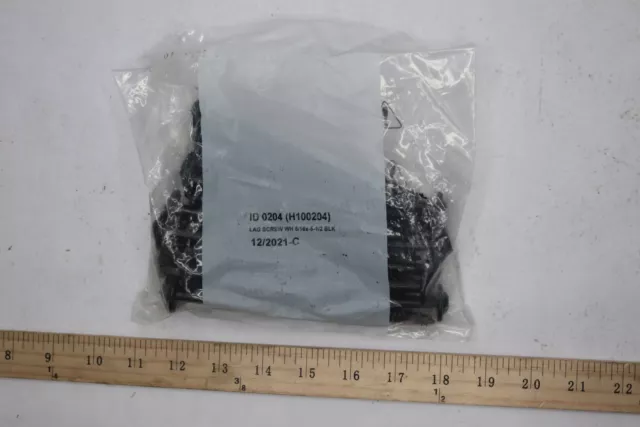 (26-Pk) Lag Screws Steel Black Oxide 5/16" x 5-1/2"H100204