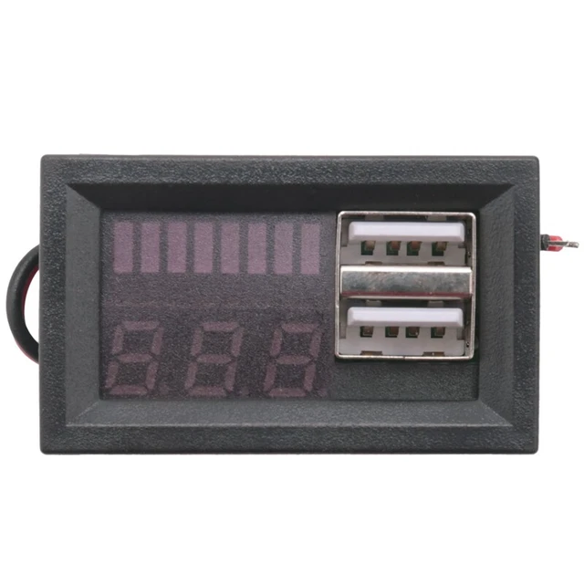 Display Digitale un Led Rossi Voltmetro Voltmetro Pannello Tester Volt per  Q5B4