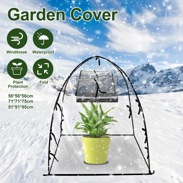 MINI GREENHOUSE PVC Pop Up Plant Greenhouse Tent Waterproof Windproof ...