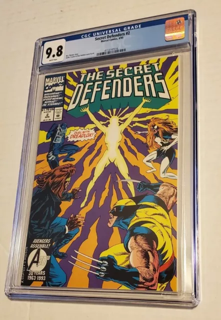 VHTF Secret Defenders #2 CGC 9.8 (1993) - Wolverine, Spider-Woman Bright Colors