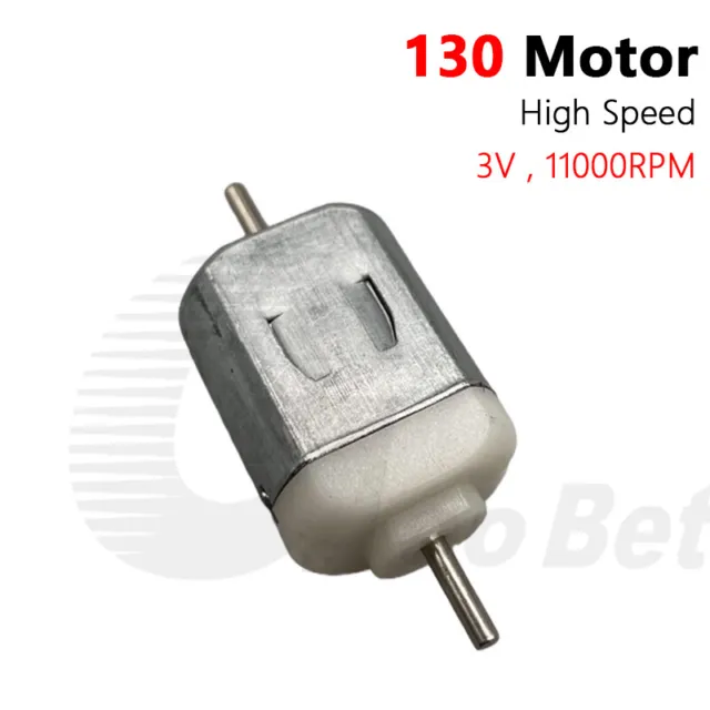 Micro 130 Electric Toy Motor Double Shaft DC 3-6V 11000RPM for RC Car Boat Model