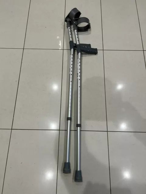Pair Of Lightweight Adult Crutches