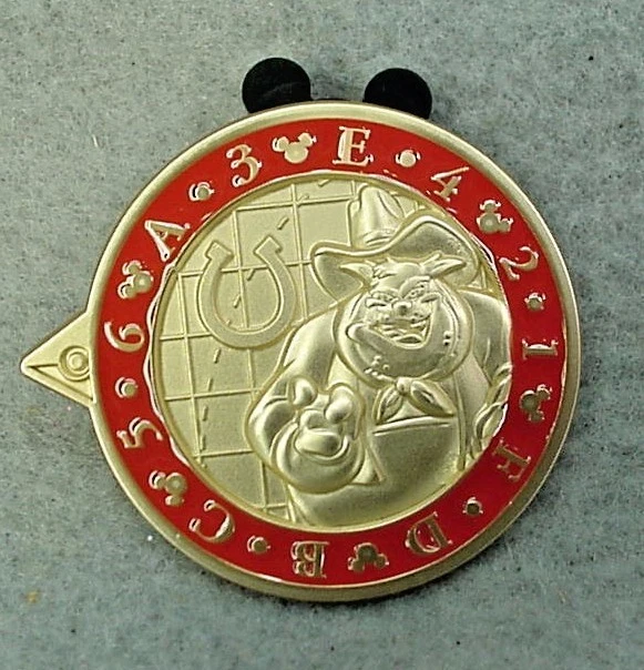 Disneyland 2016 PIN QUEST Scavenger Hunt Clue #4 Sneaky Pete Card + Pin NEW