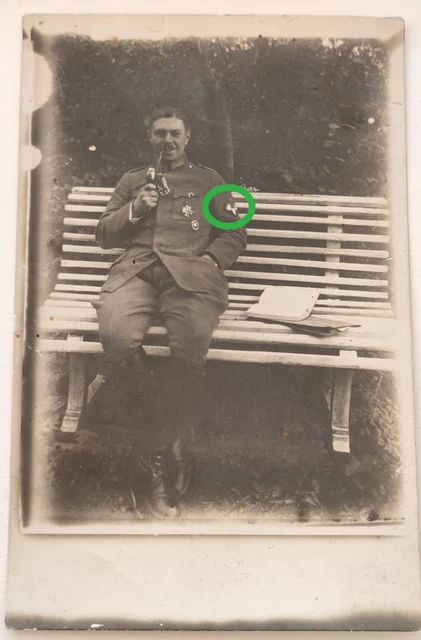 FREIKORPS FOTO PORTRAIT 1 Garde Reserve Division Abzeichen Reichswehr