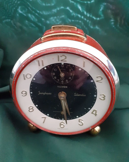 Réveil Mécanique Vintage Junghans Trivox Silentic