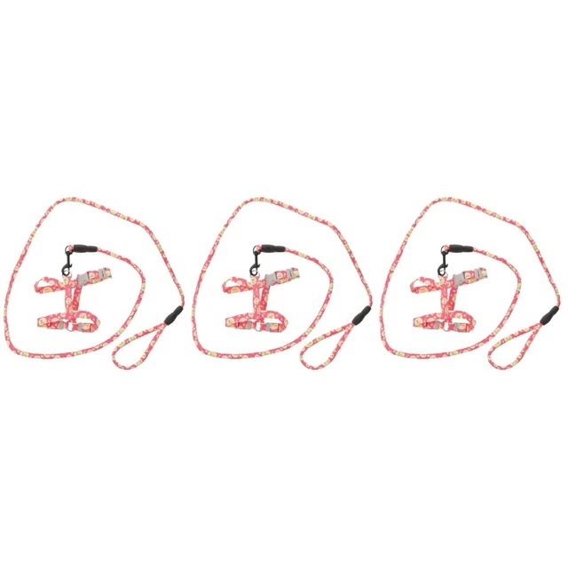 3 piezas Walking Use Pet Cat mazo de cables ajustable gato Escape Proof lino en