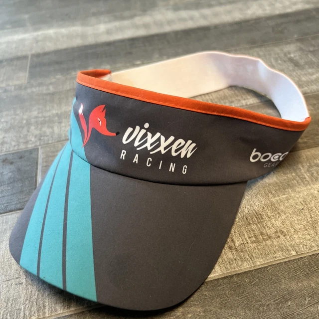 Vixxen Racing Visor Triathlon Running Athletic Fox Logo Hat Adult OSFM READ*