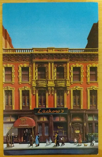 Vintage Postcard, Luchows Famous Restaurant, NYC