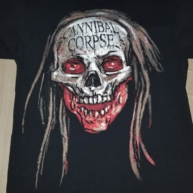 Vintage Cannibal Corpse Men T-shirt Black Cotton Tee All Sizes Shirt Fan 2F747