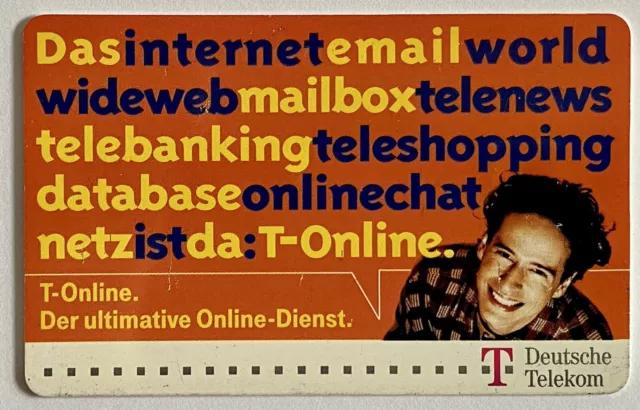 Telefonkarte • PD 7.96 • T-Online Der ultimative Online-Dienst • 12 DM • Leer