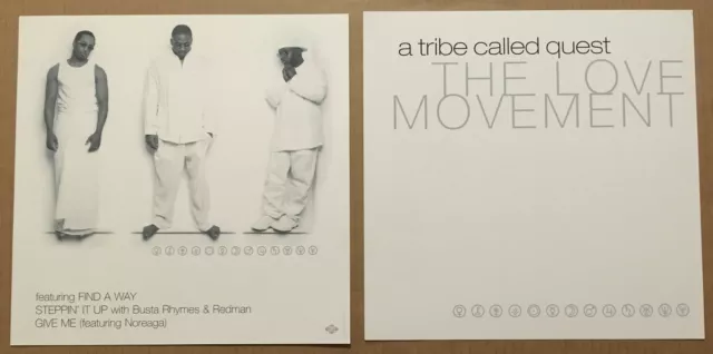 A TRIBE CALLED QUEST Rare 1996 DOUBLE SIDED PROMO POSTER FLAT for Love CD MINT