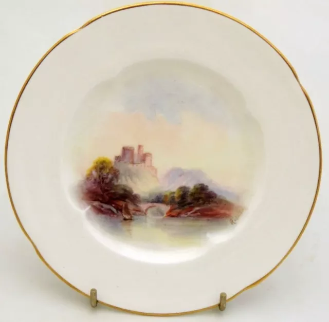 Royal Worcester hand painted plate Signed Raymond Rushton 1929