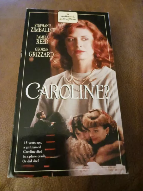 CAROLINE? Stephanie Zimbalist, Pamela Reed, HALLMARK HALL OF FAME VHS 1989