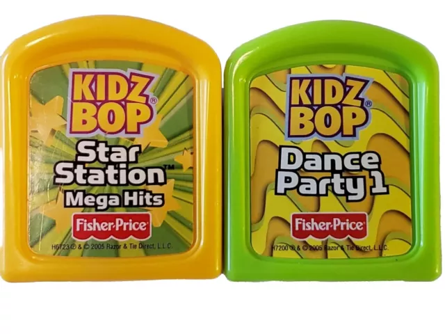 KIDZ BOP CARTRIDGES • Lot of 2 Fisher-Price~Star Station Mega Hits/Dance Party 1