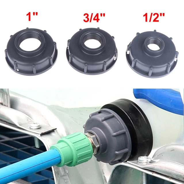 1/2" 3/4" 1" fil femelle connecteur de réservoir IBC matière plastique durable