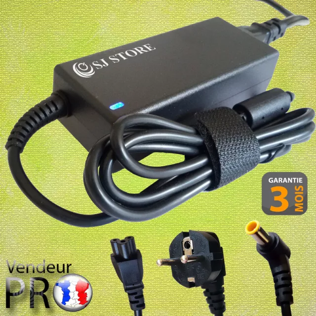 Chargeur 19,5V 90W Pour Sony Bravia TV Et Vaio - Compatible KDL-24, KDL-32, W600B, W700B, PCG, VGN