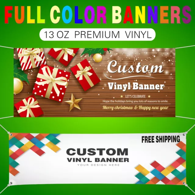 3' x  5' Full Color Custom Vinyl Banner Free Shipping sign