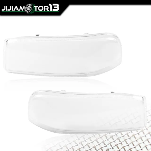Fit For 1999-2007 Gmc Sierra Yukon Headlight Bumper Lamps Lens Cover Clear