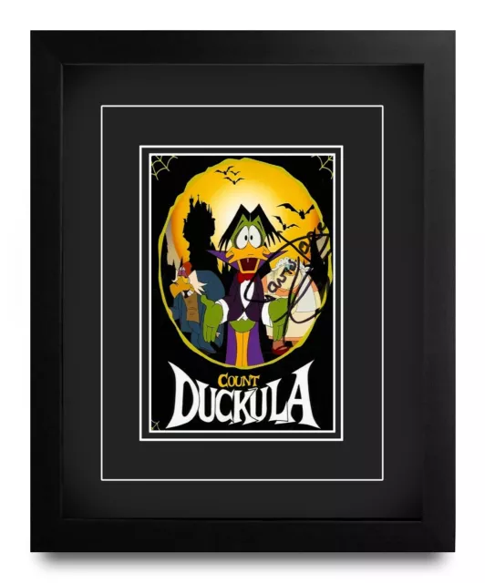 Sir David Jason Hand Signed 6x4 Photo 10x8 Picture Frame Count Duckula Voice COA