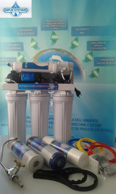 Depuratore Acqua Purificatore A Osmosi Inversa 6 Stadi A Produzione Diretta