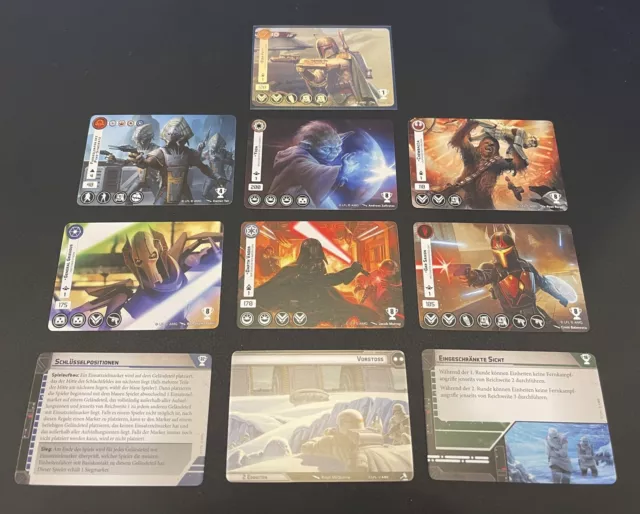 STAR WARS LEGION Store Championship 2023 Promo Cards (German) w/Foil