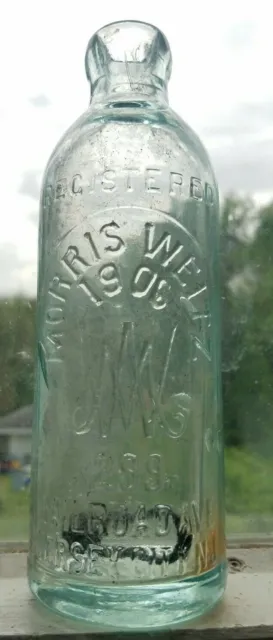 Ca 1906 Morris Weltz 1906 299 Railroad ave Jersey City NJ hutchinson Hutch soda