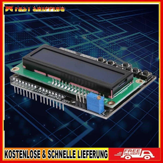 LCD-1602 Tastatur Schild Anzeigenmodul für Arduino-Expansion-Board