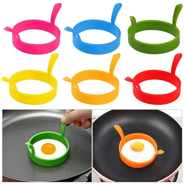 Anello In Silicone Rotondo Colazione Colazione Stampo Uovo Fritto Bracconiere Pancake Cucina