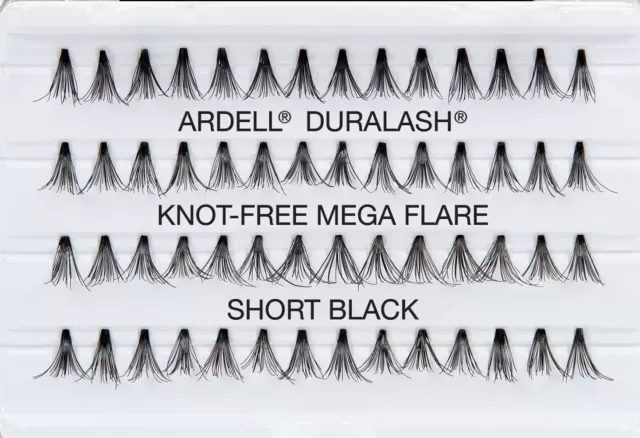 Ardell Mega Individual False Eyelashes Knot-Free Short Black #65279 (4 Pack)