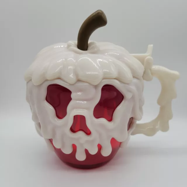 Disneyland Disney Parks Red Poison Apple Stein Snow White Glow In The Dark Mug