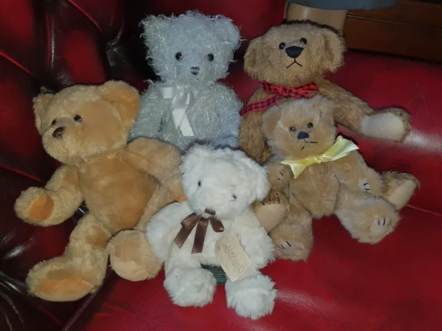 Hug Of 5 Vintage Style Teddy  Bears Immaculate Condition Collectable