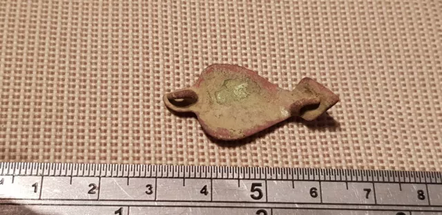 Superb post Medieval copper alloy mount found in Britain 1970s L72k 2