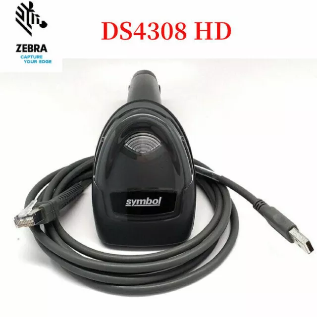 Zebra Symbol DS4308-HD Kabelgebundener 1D/2D-Barcode-Handscanner mit USB-Kabel